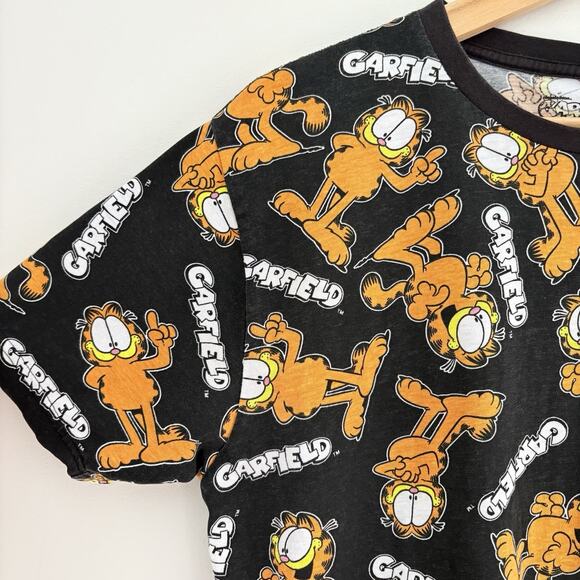 Nickelodeon Garfield Small All-Over Print Graphic Tee Cotton Nostalgic Cartoon - Picture 6 of 9